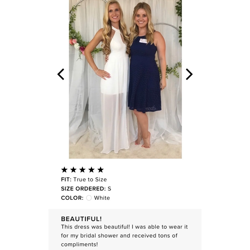 Lulu “Angel Kisses” Lace Backless Halter MaxiDress - Picture 8 of 13